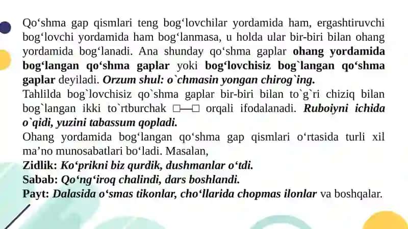 Ergash gaplar 3