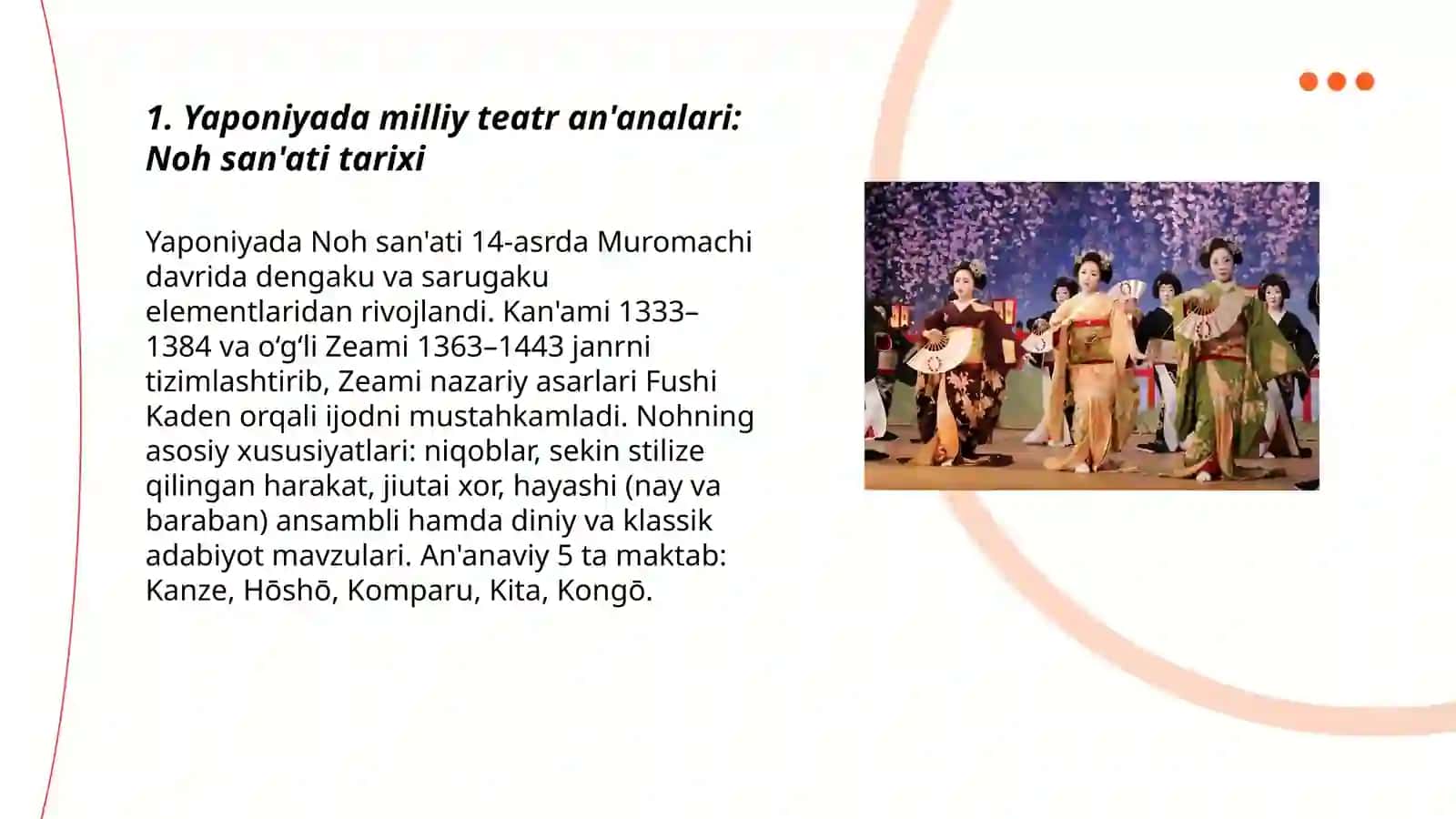 Yaponiyada Milliy va ma'naviy meros hisoblanmish teatr sohasi 3