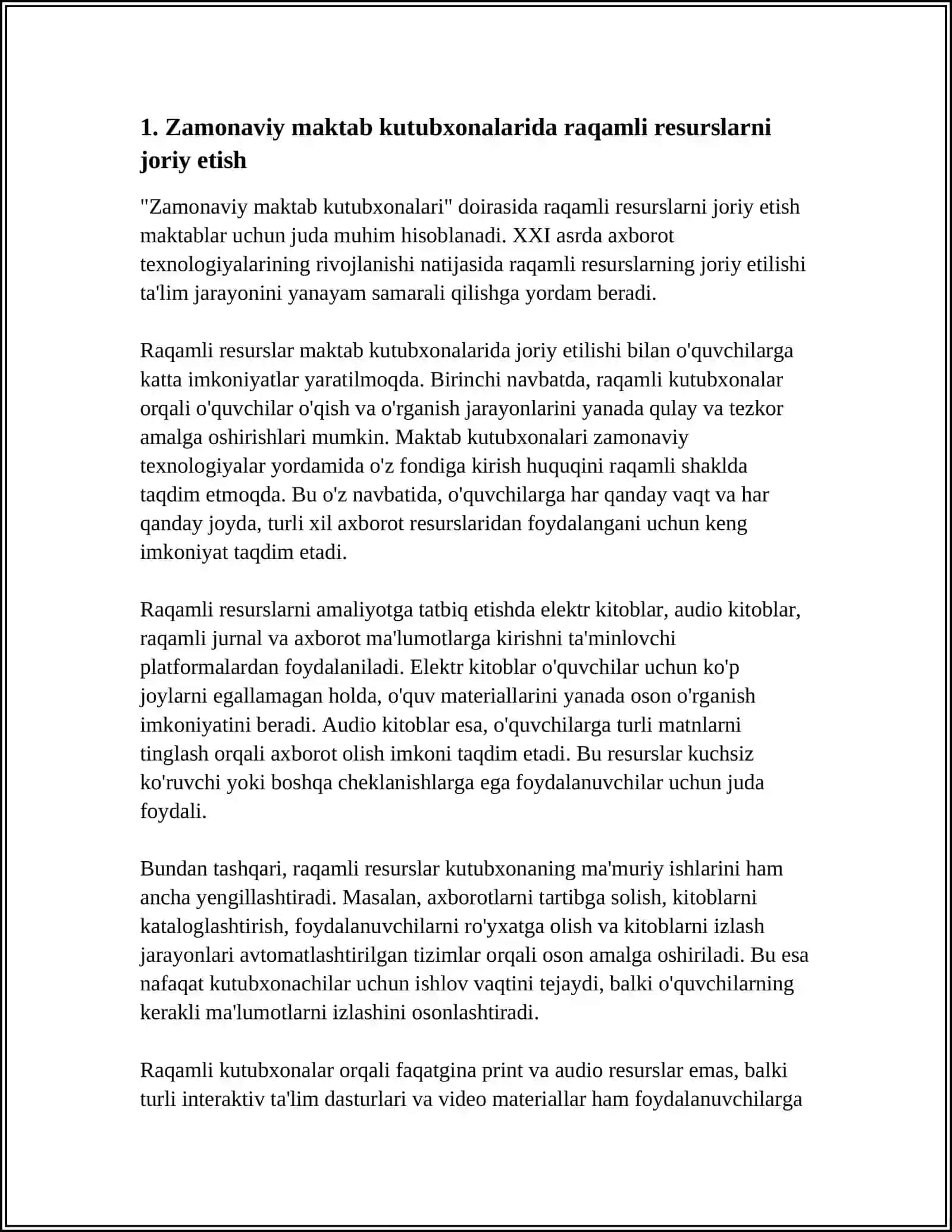 ZAMONAVIY MAKTAB KUTUBXONASI 3