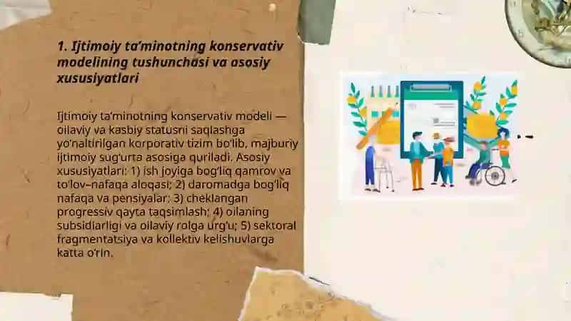Ijtimoiy ta’minotning konservativ modeli 3