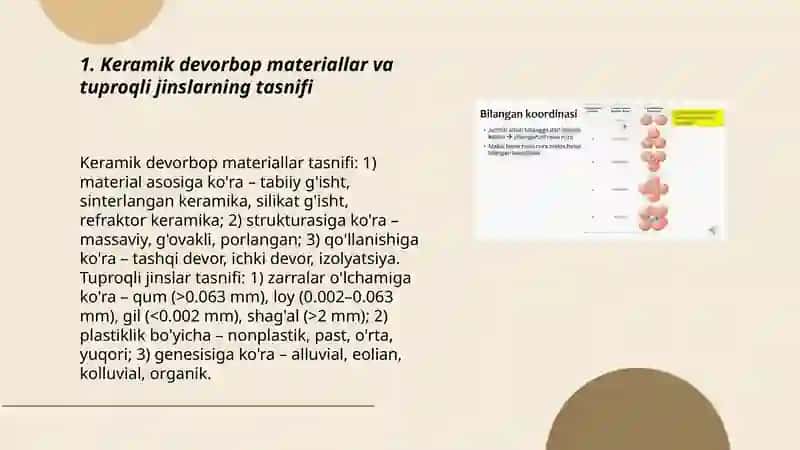 Keramik devorbop materiallar | tuproqli jinslar va ularning xossalarini boshqarish usullari 3