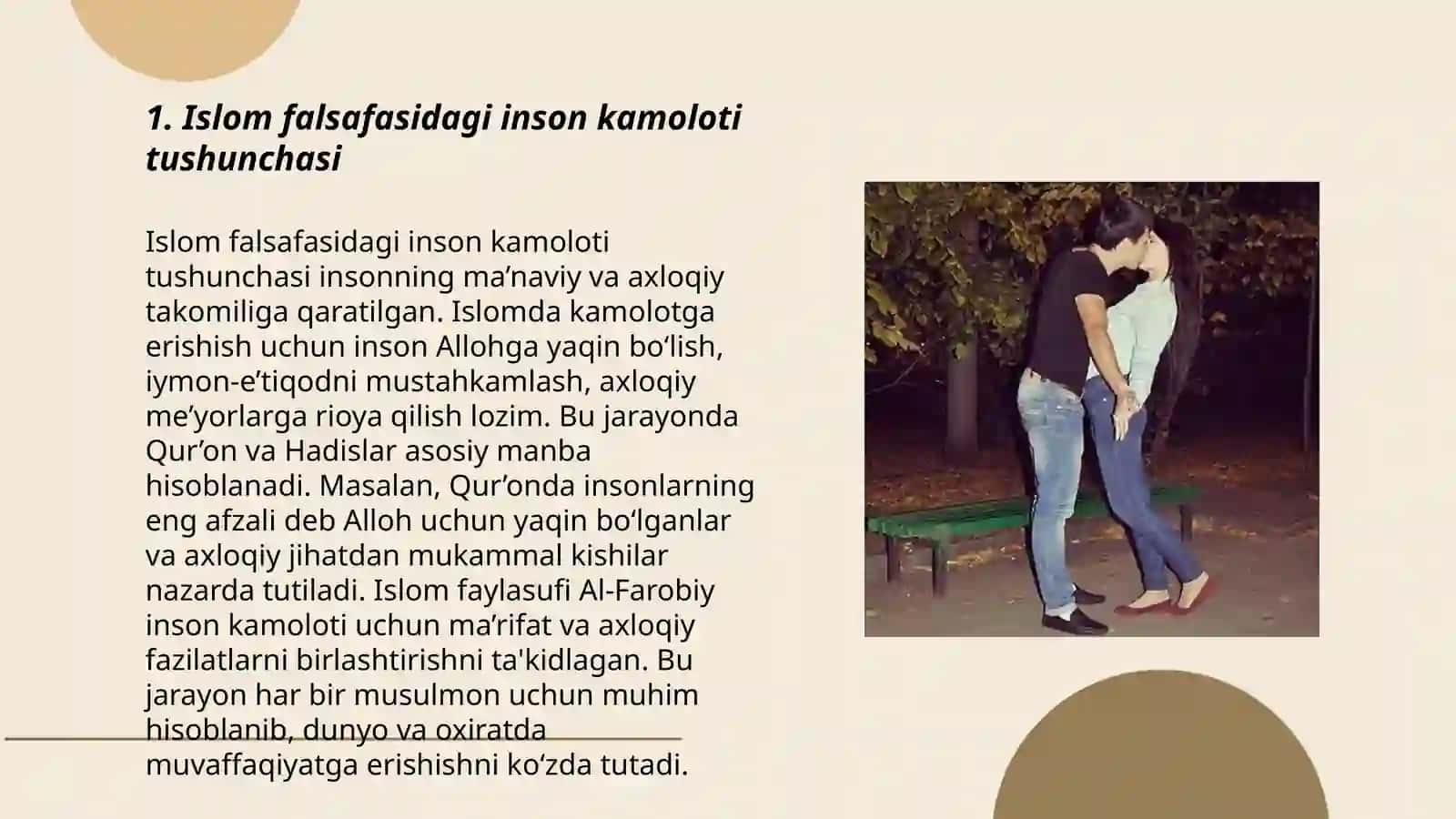 Sharq mutafakkirlarining islom dinining inson kamolotiga ta’siri haqidagi g’oyalari 3
