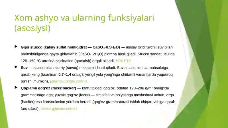 KNAUF gipsakarton listlarini tayyorlash va ishlab chiqarish 3