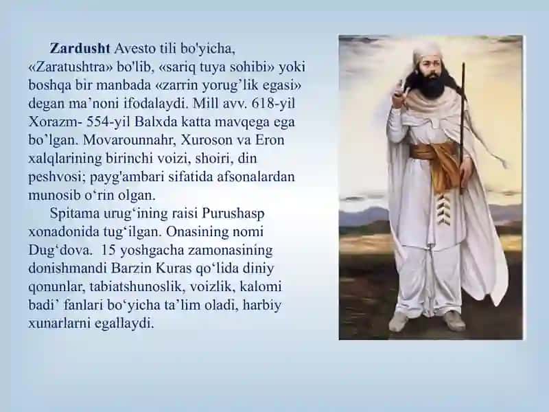 Zardushtiylik dinining paydobo’lishi 3