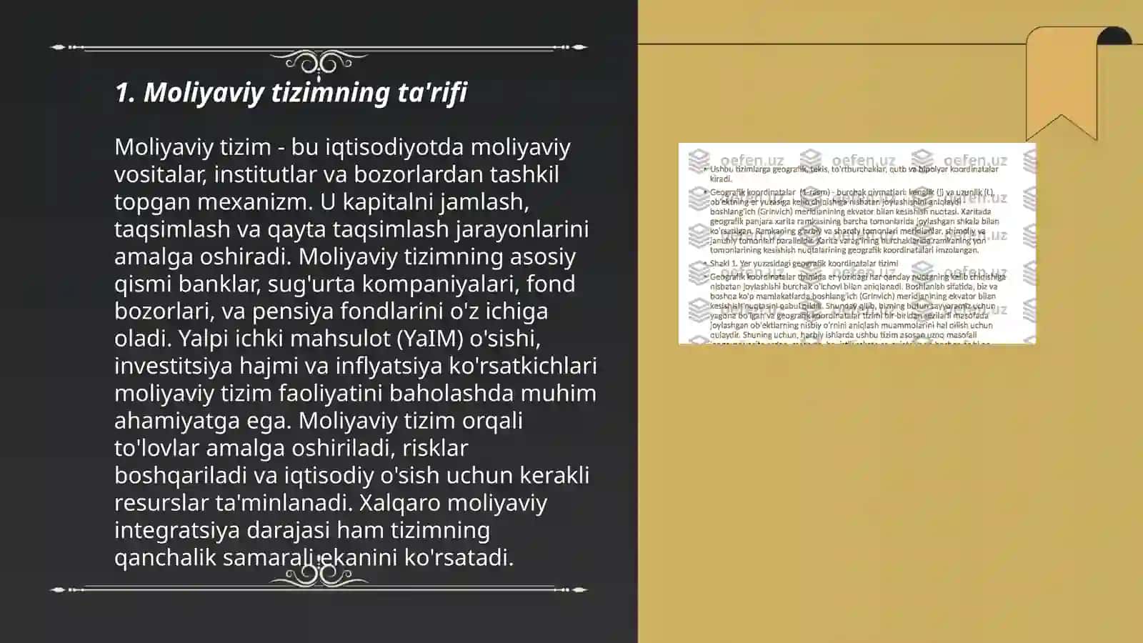 Moliyaviy tizim:ta'rifi,mazmun- mohiyati va funksiyalari 3