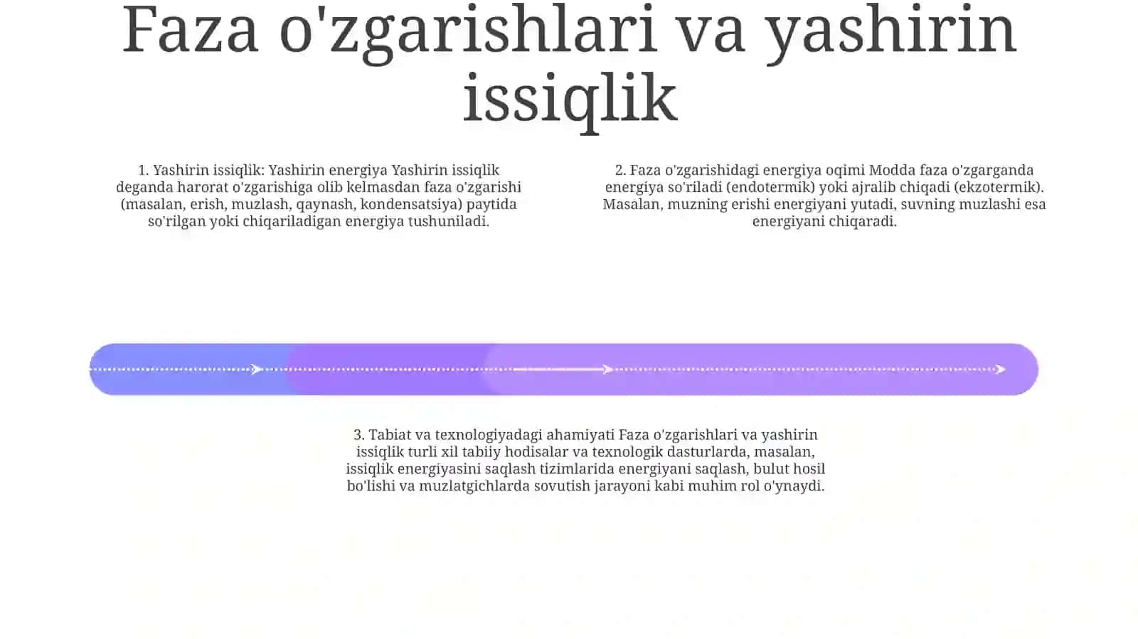 Jismning Agregat Holati O‘Zgarishida Issiqlik Berilishi 3