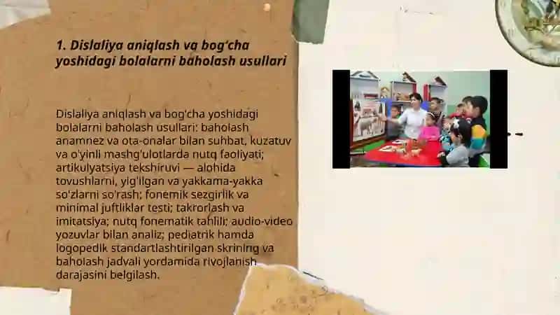 Dislaliya va bogʻcha yoshidagi bolalarni baholash 3