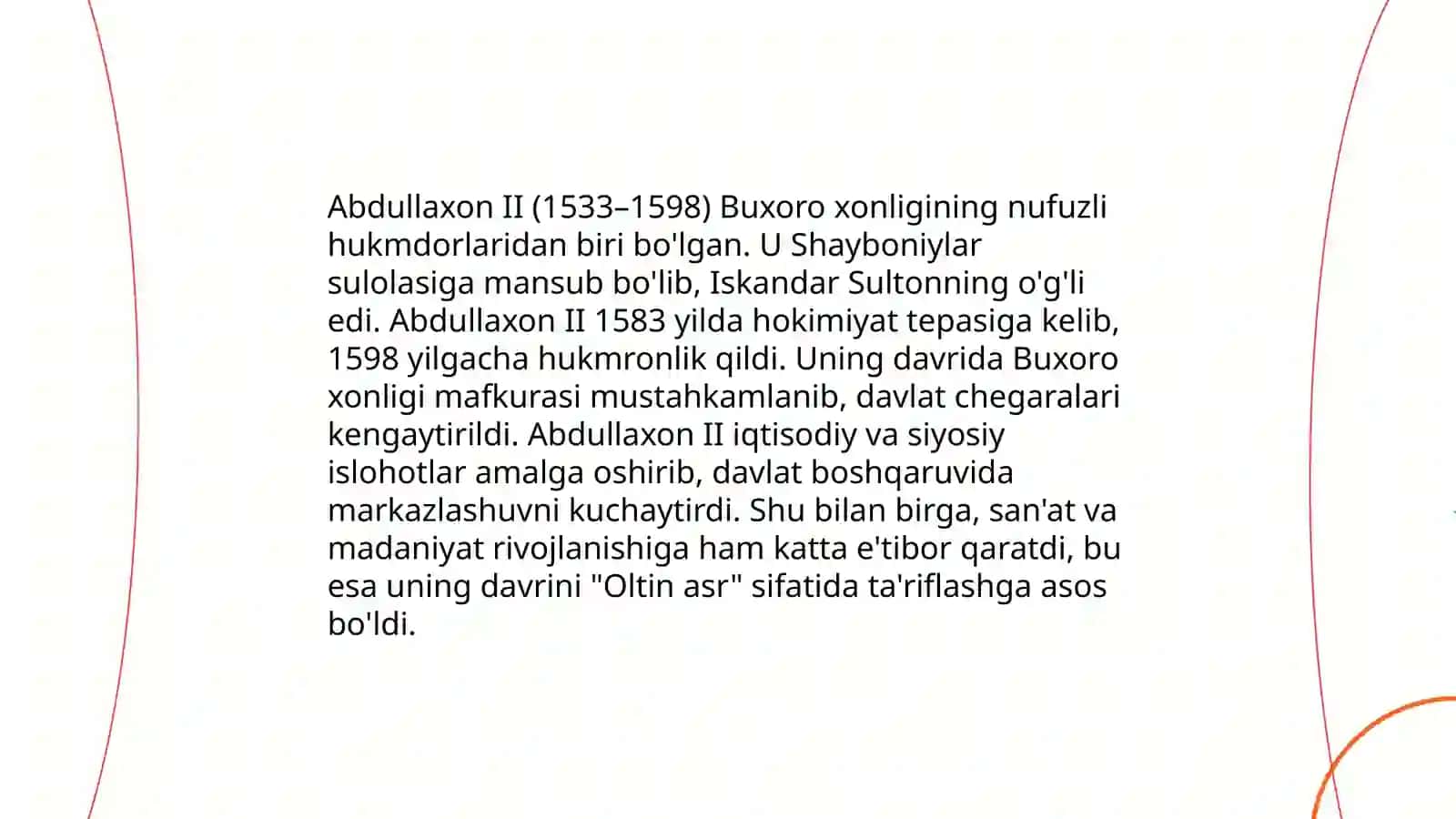 Abdullaxon ll va uning davlat boshqaruvidagi faoliyat 3
