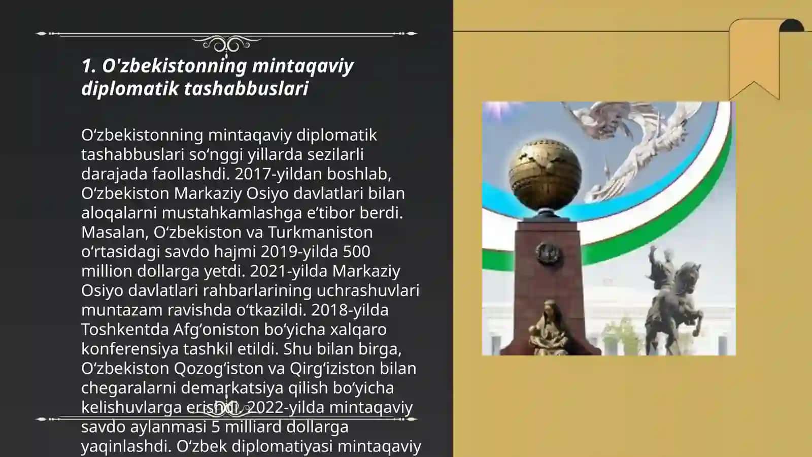 O'zbekistonning Markaziy Osiyoda tinchlik va barqarorligi 3