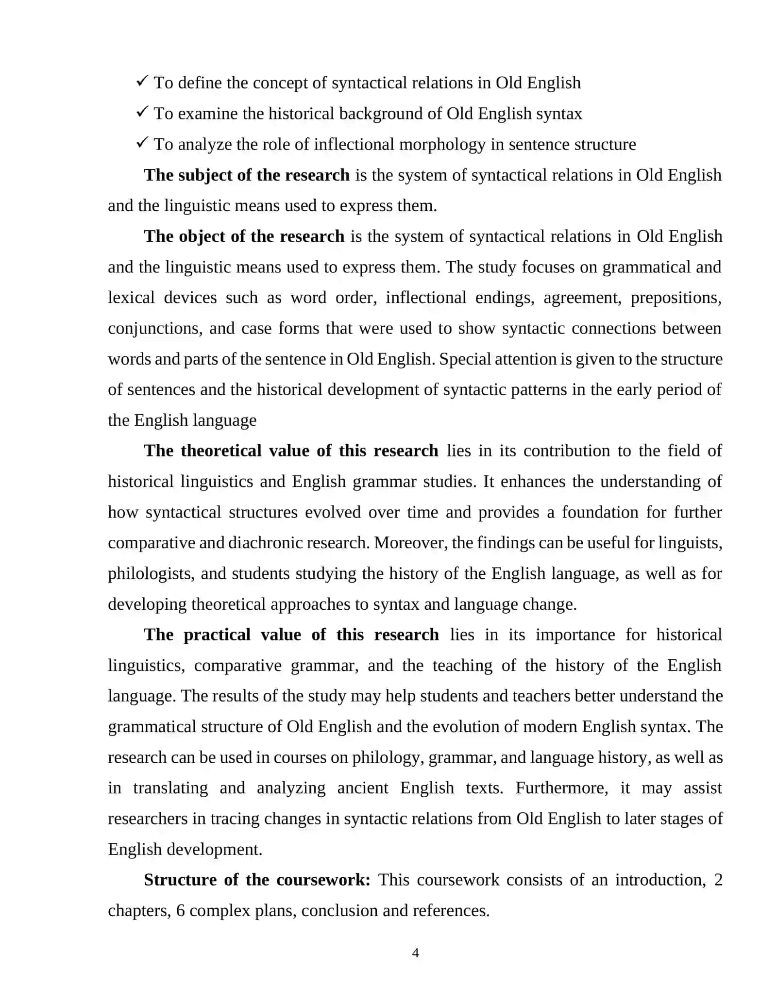 WAYS OF EXPRESSING SYNTACTICAL RELATIONS IN OLD ENGLISH (O.E.) 3