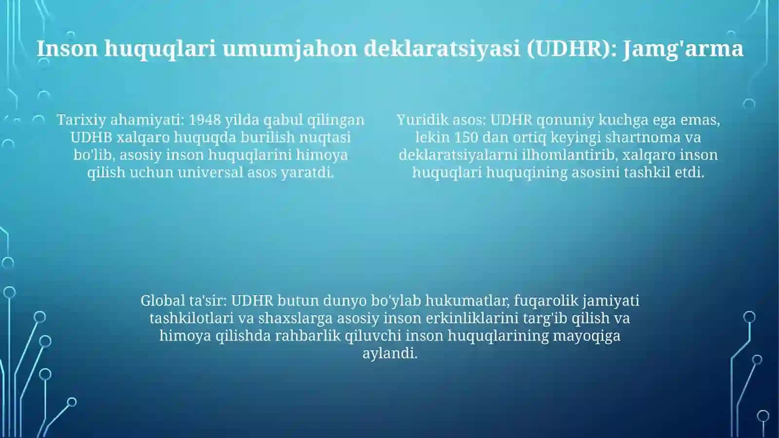 Inson Huquqlarini Manbasi Sifatida Xalqaro Xujjatlar 3
