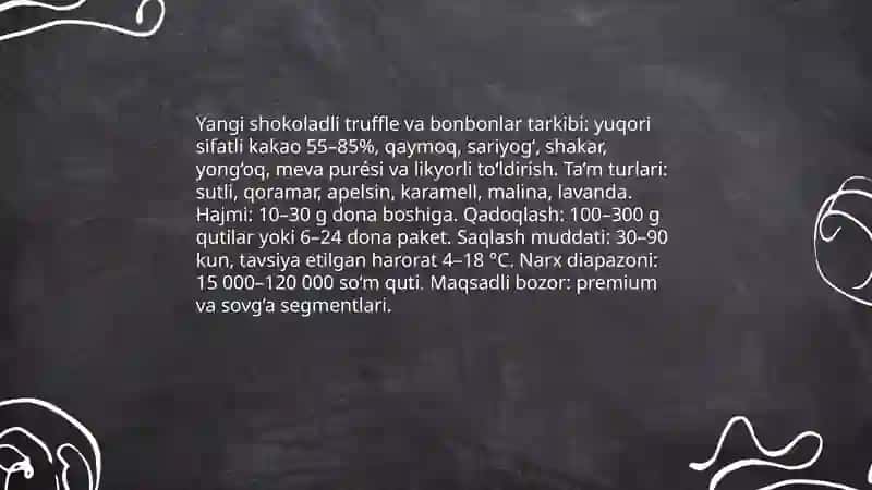 Yangi shokoladli truffle va bonbonlar 3