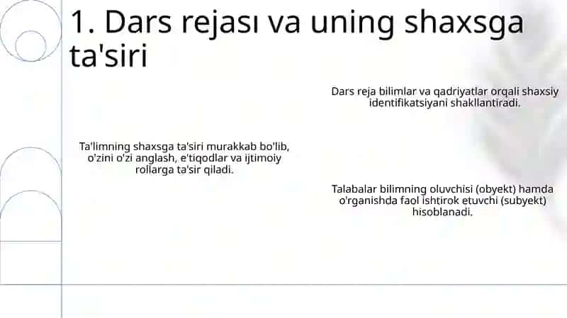 Shaxs tarbiyaning obyekti va subyekti sifatida 3