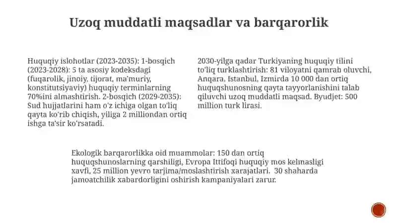 Huquqiy tilini oʻzbekchalashtirishga qaratilgan islohotlar 3