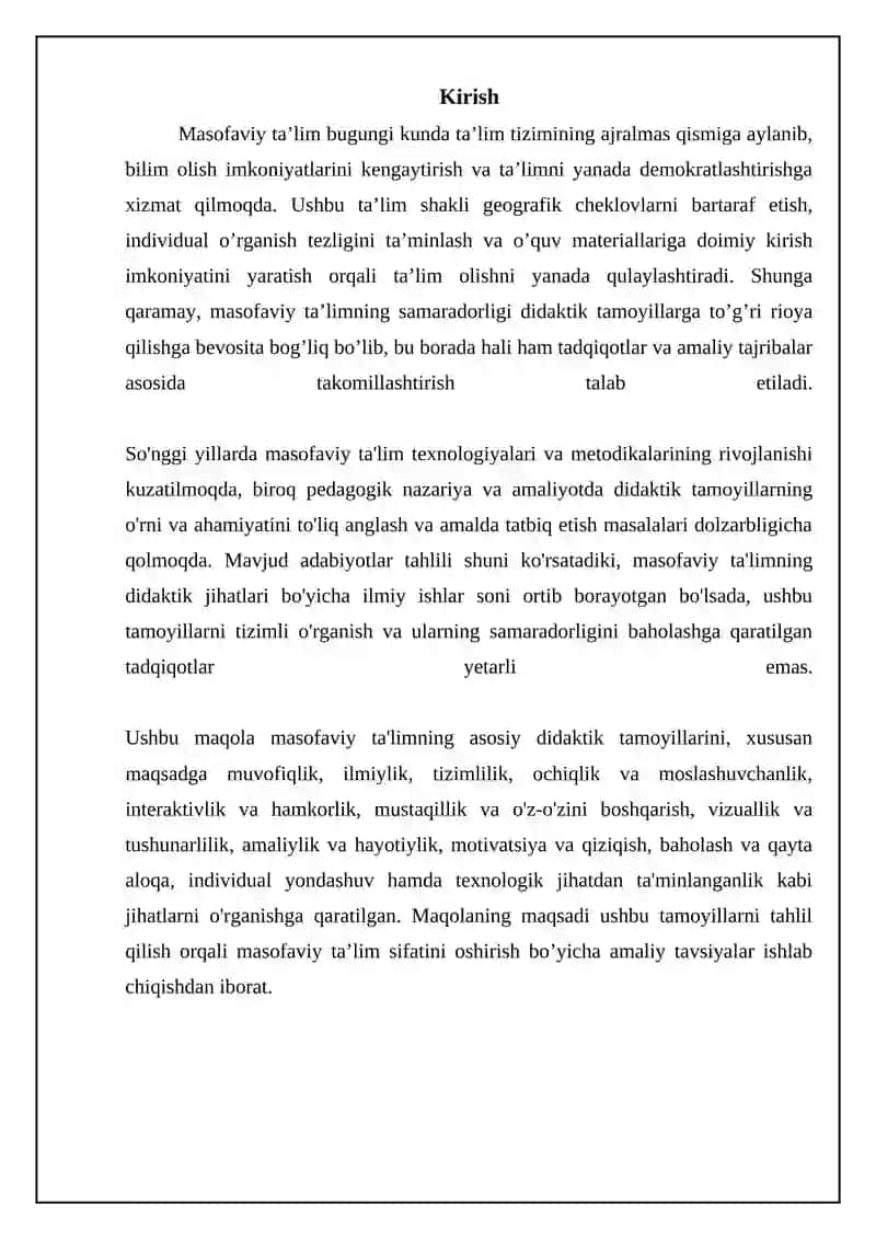 Masofaviy ta'limning asosiy didaktik tamoyillari 3