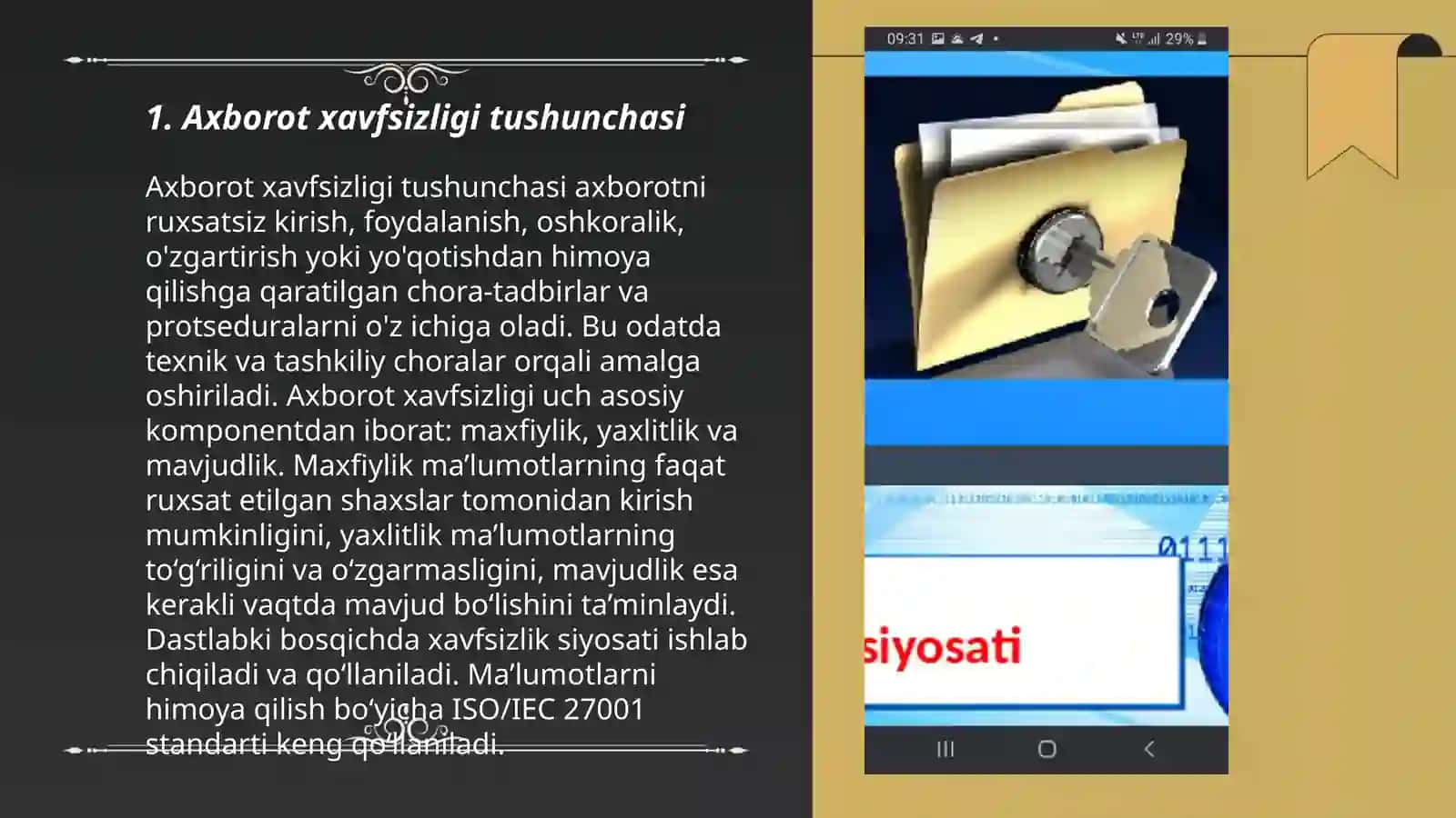 Axborot xavfsizligini ta'minlashning g'oyaviy nazariy asosi 3