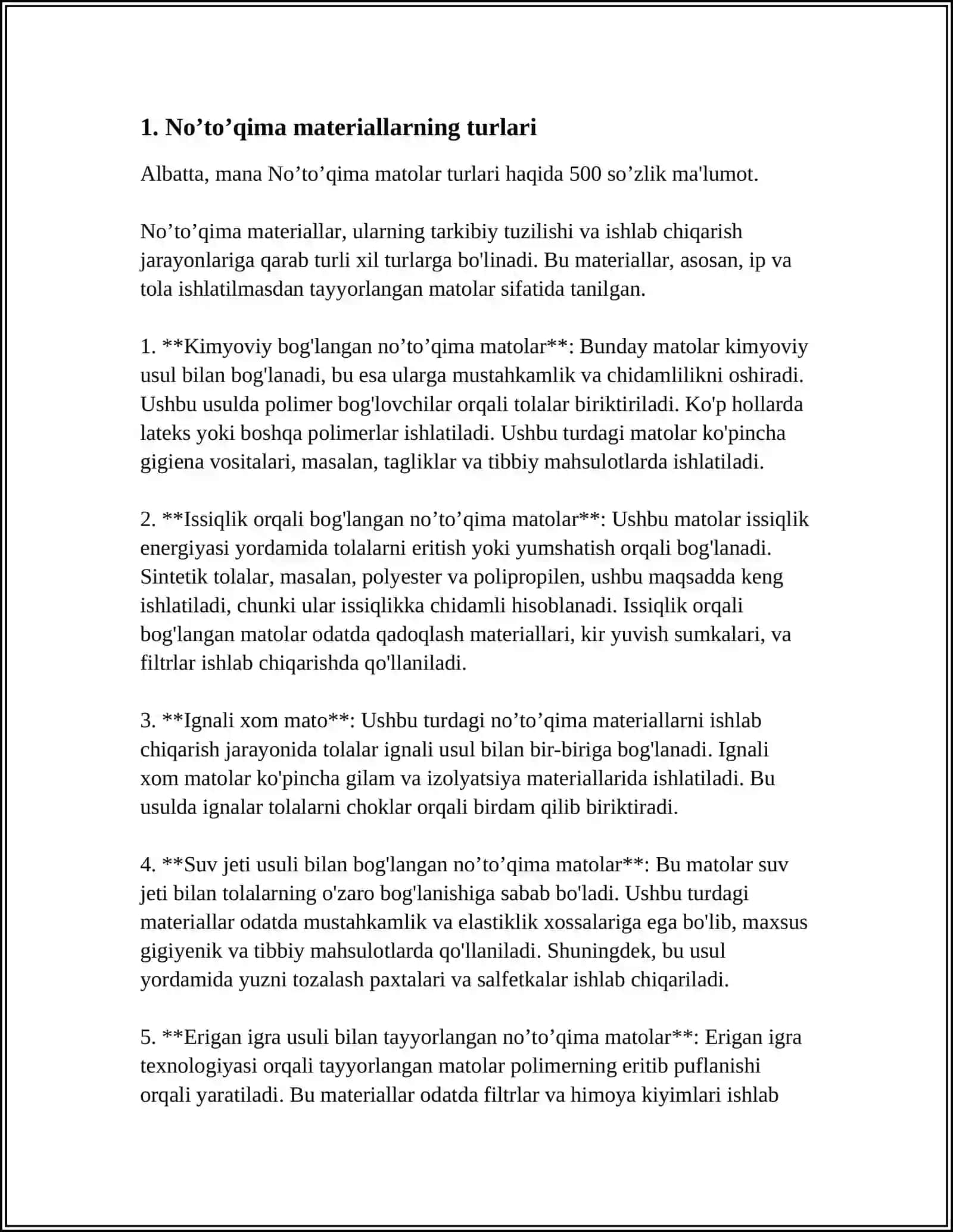 NO’TOQIMA MATERIALLAR HAQIDA UMUMIY MA’LUMOTLAR 3
