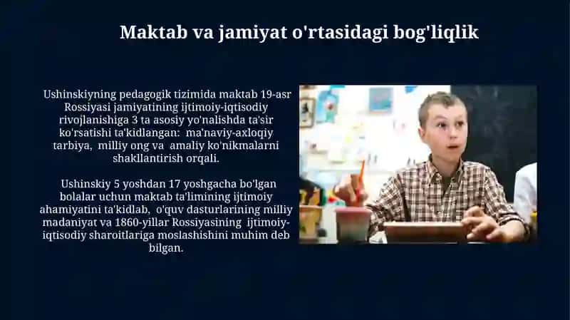 Konstantin Dmitriyevich Ushinskiyning pedagogik tizimi 3