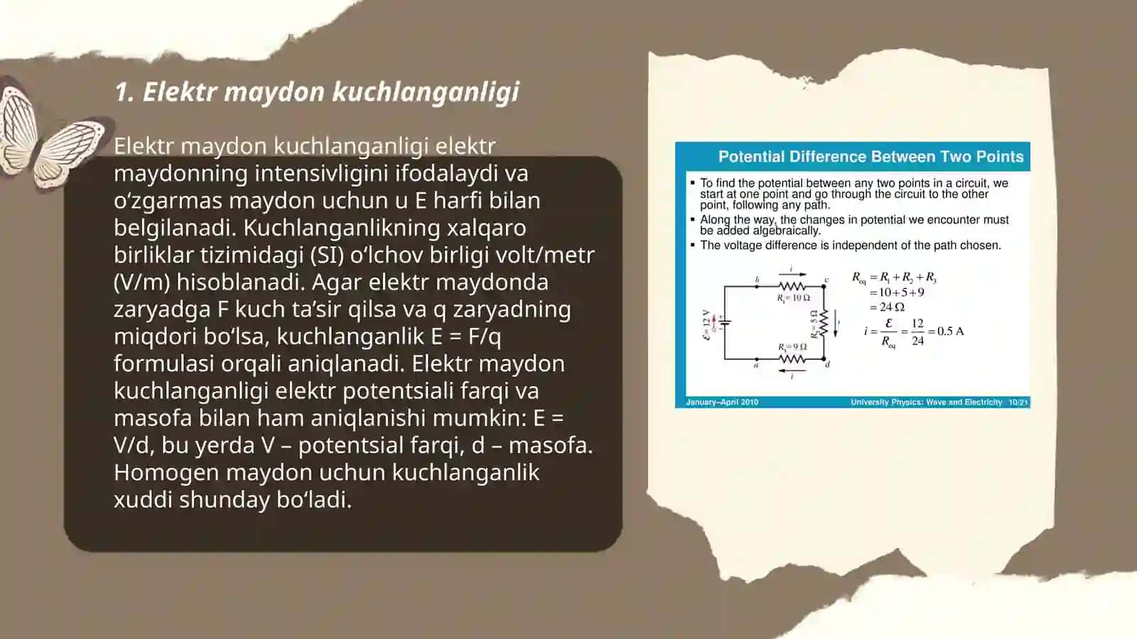 Elektr maydon kuchlanganligi 3