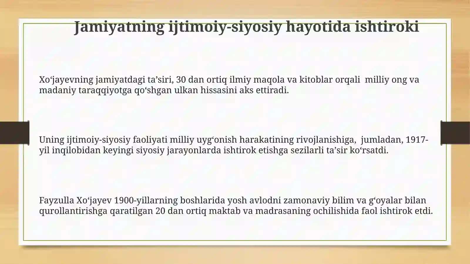 Fayzulla Xo'jayev va Jadidchilik 3