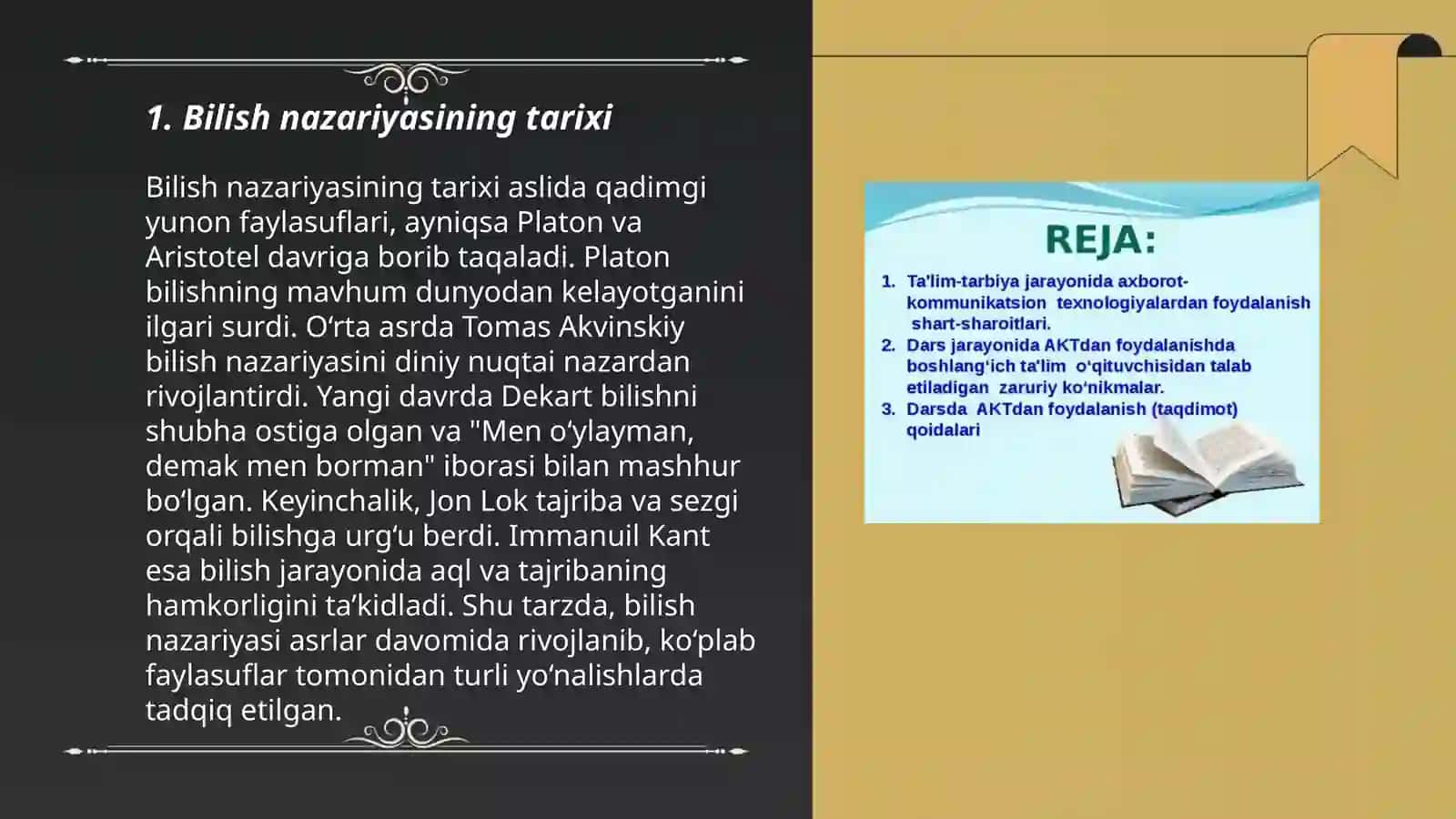 Bilish nazariyasining predmeti. Gnoseologiyaning mohiyati va mazmuni 3