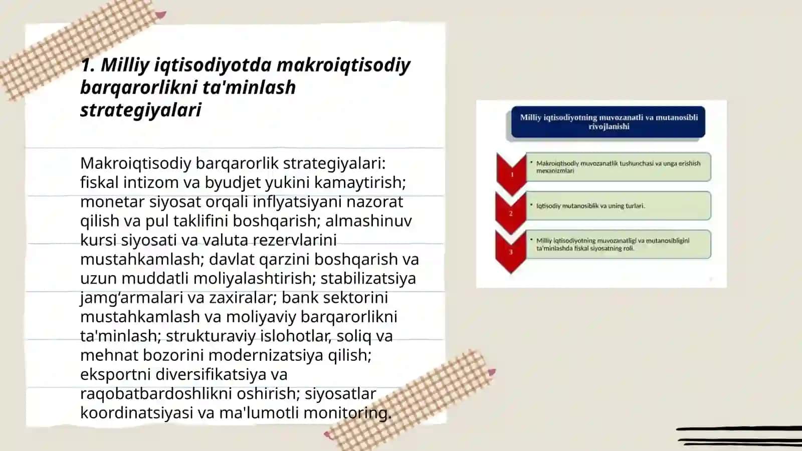 Milliy iqtisodiyotning muvozanatli va mutanosibli rivojlanishi 3