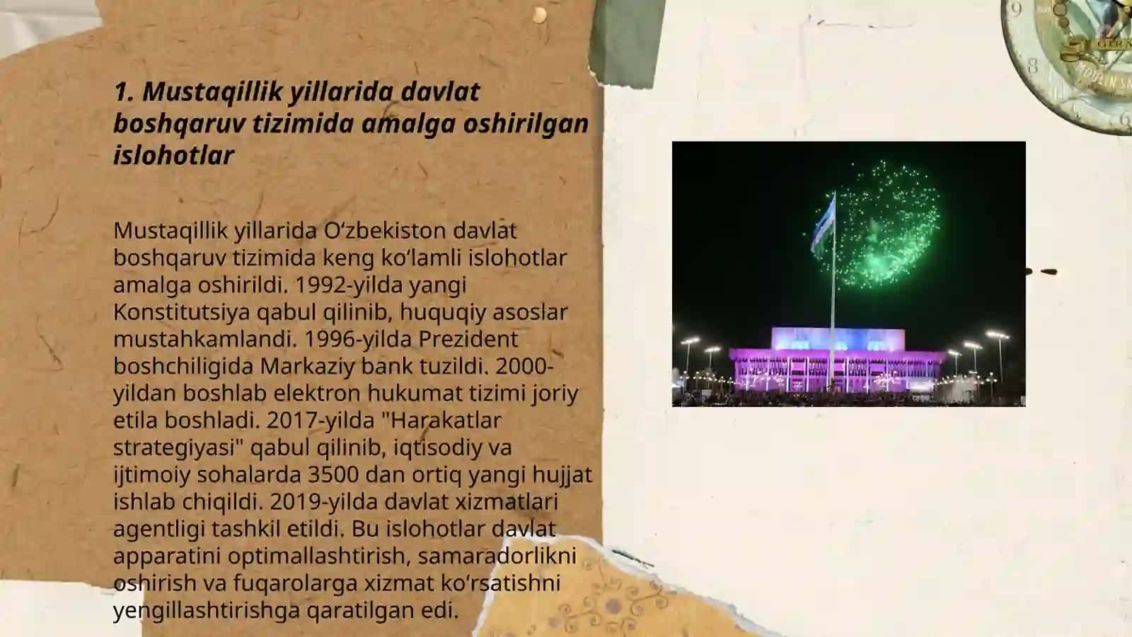 Mustaqillik yillarida ijro etuvchi hokimyatning rivojlanish tarqqiyoti 3
