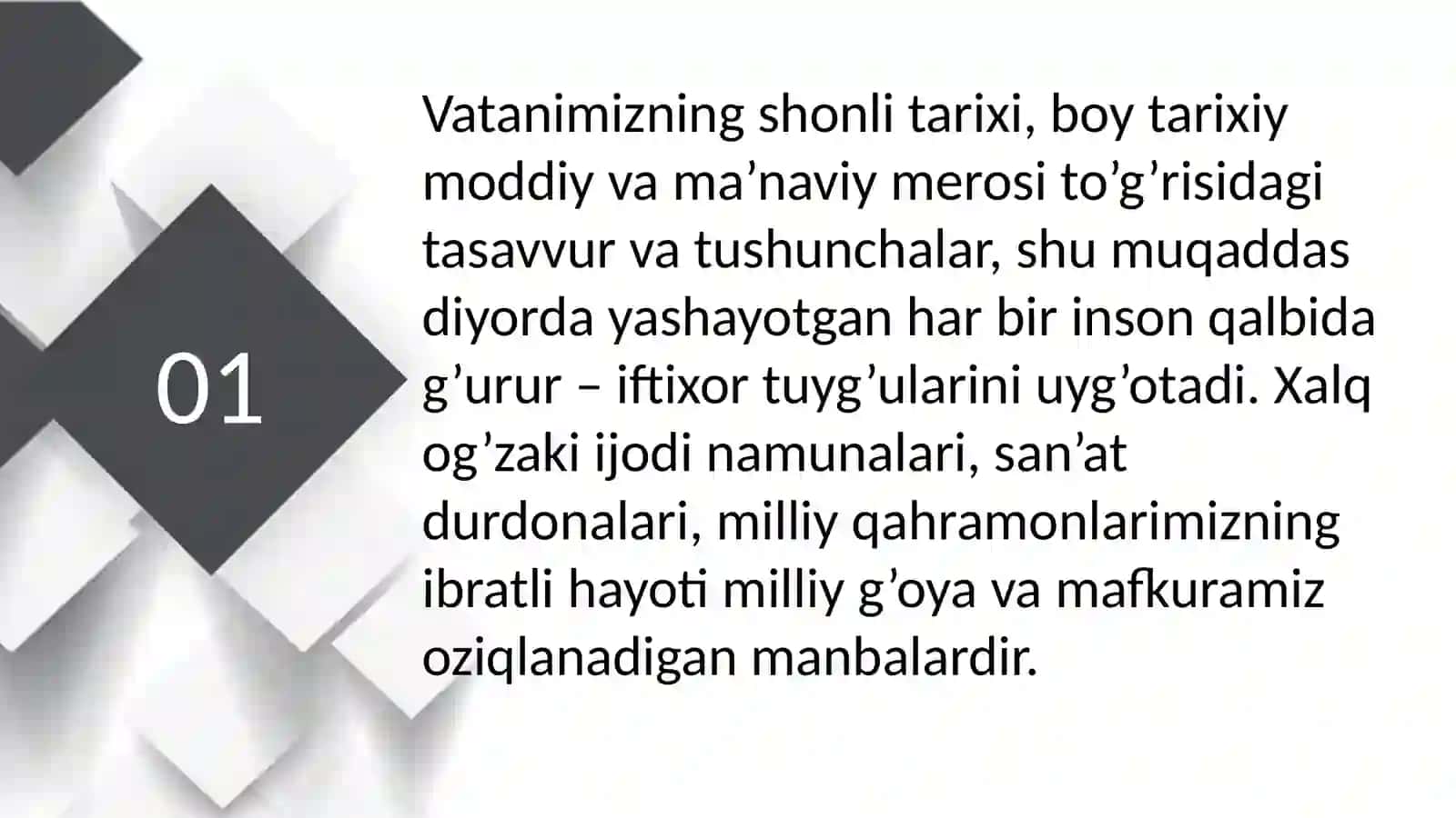 Milliy gʻoya va milliy maʼnaviy meros oʻrtasida uzviylikning Prezident Shavkat Mirziyoyev asarlarida nazariy shakllanishi 3