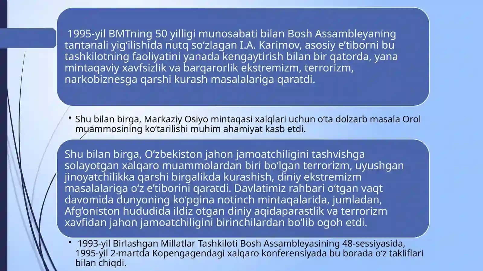 O‘zbekiston Respublikasining BMT islohotlari bo‘yicha tashabbusi va uning tashqisiyosati 3