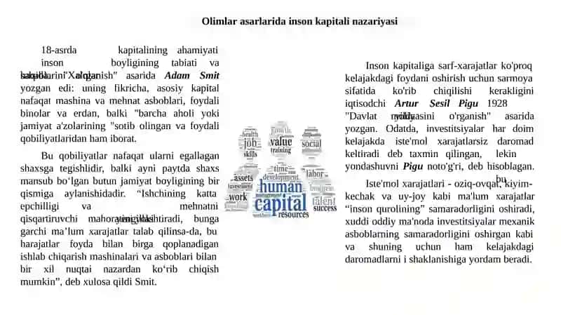Inson kapitali iqtisodiyotining elektron tizimlari 3