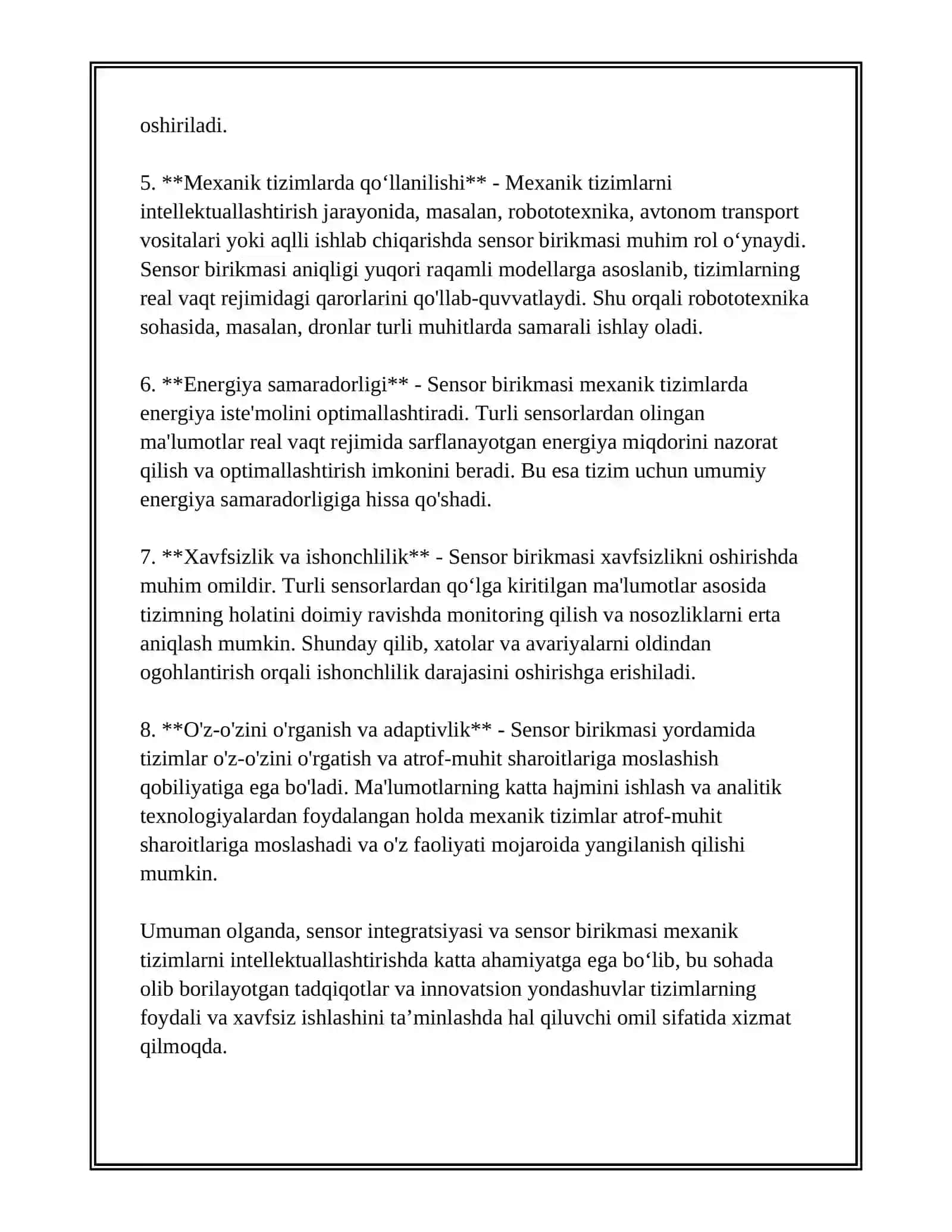 Sensor Birikmasi 3