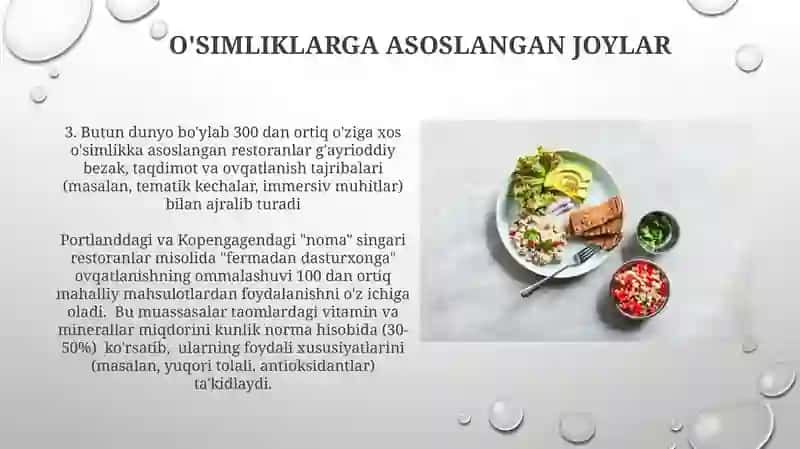 O'simliklarga asoslangan joylar 3