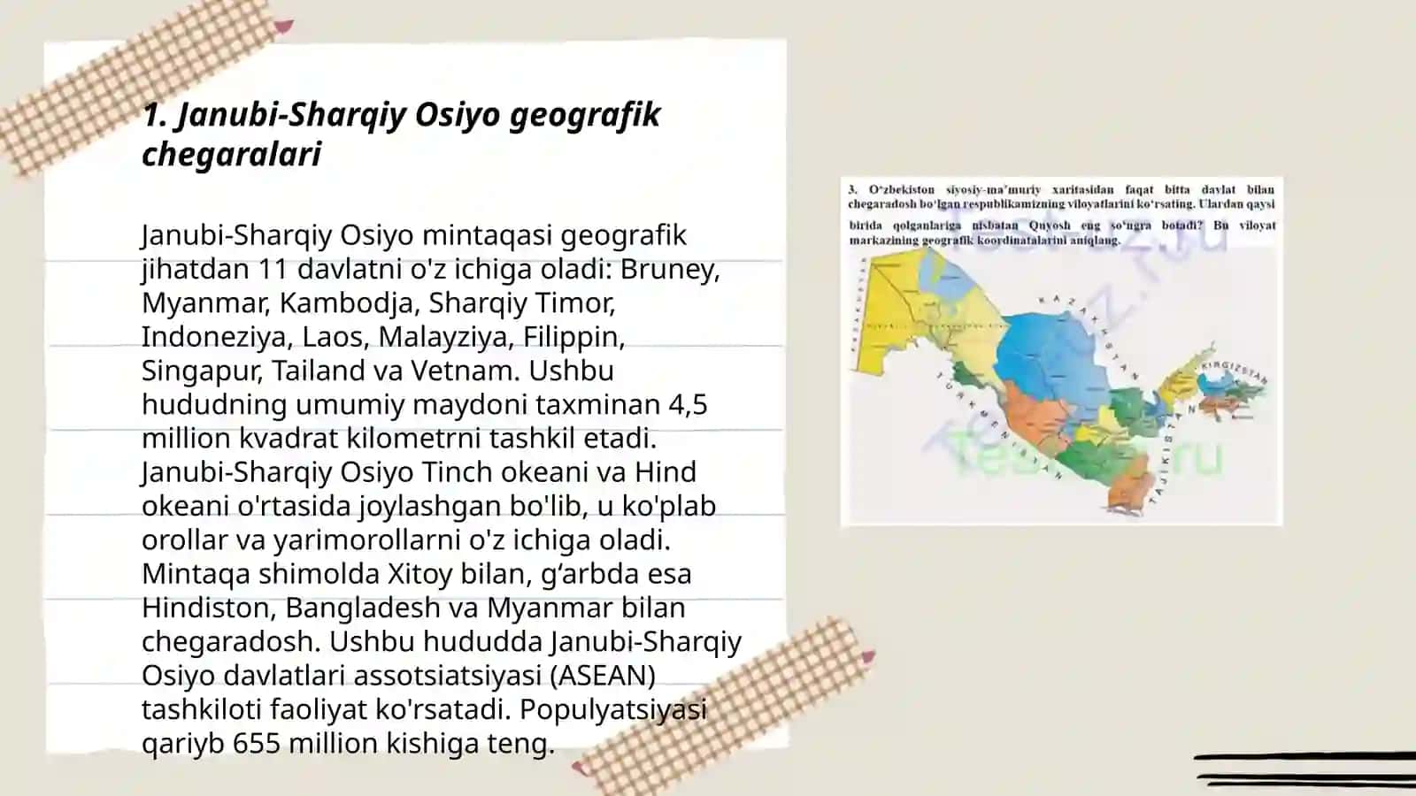 Janubiy sharqiy osiyo davlatlarining tabiiy va siyosiy chegaralari 3
