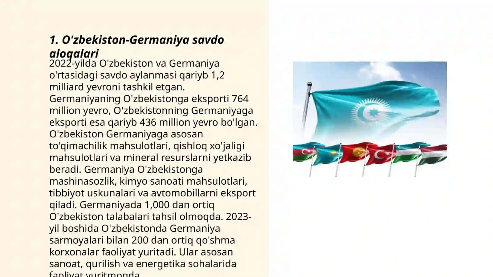 O'zbekiston-Germaniya savdo aloqalari 3