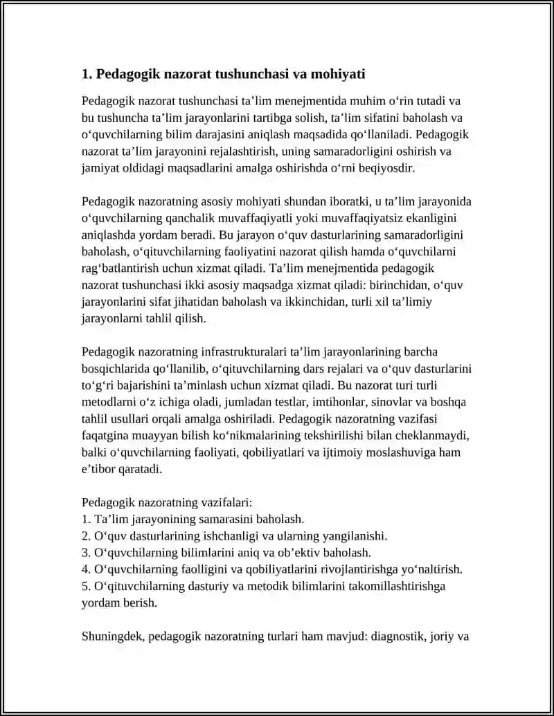 TA’LIM MENEJMENTIDA PEDAGOGIK NAZORAT TUSHUNCHASI 3