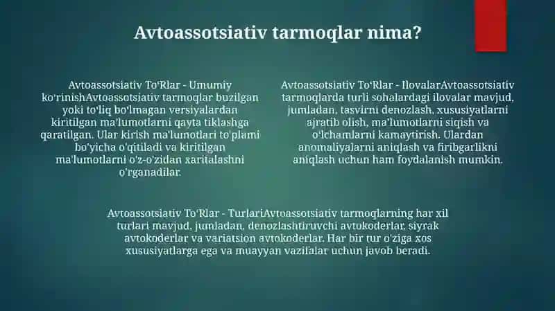 Avtoassotsiativ ToʻRlar 3