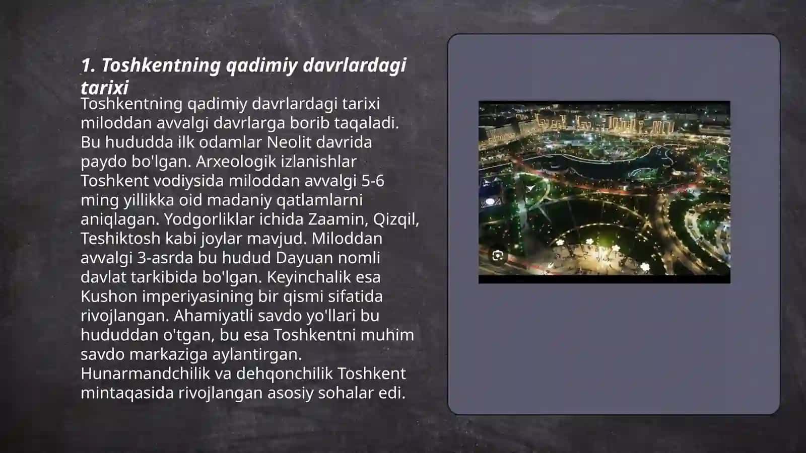 Toshkent shahri tarixi va rivojlanish tarixi 3