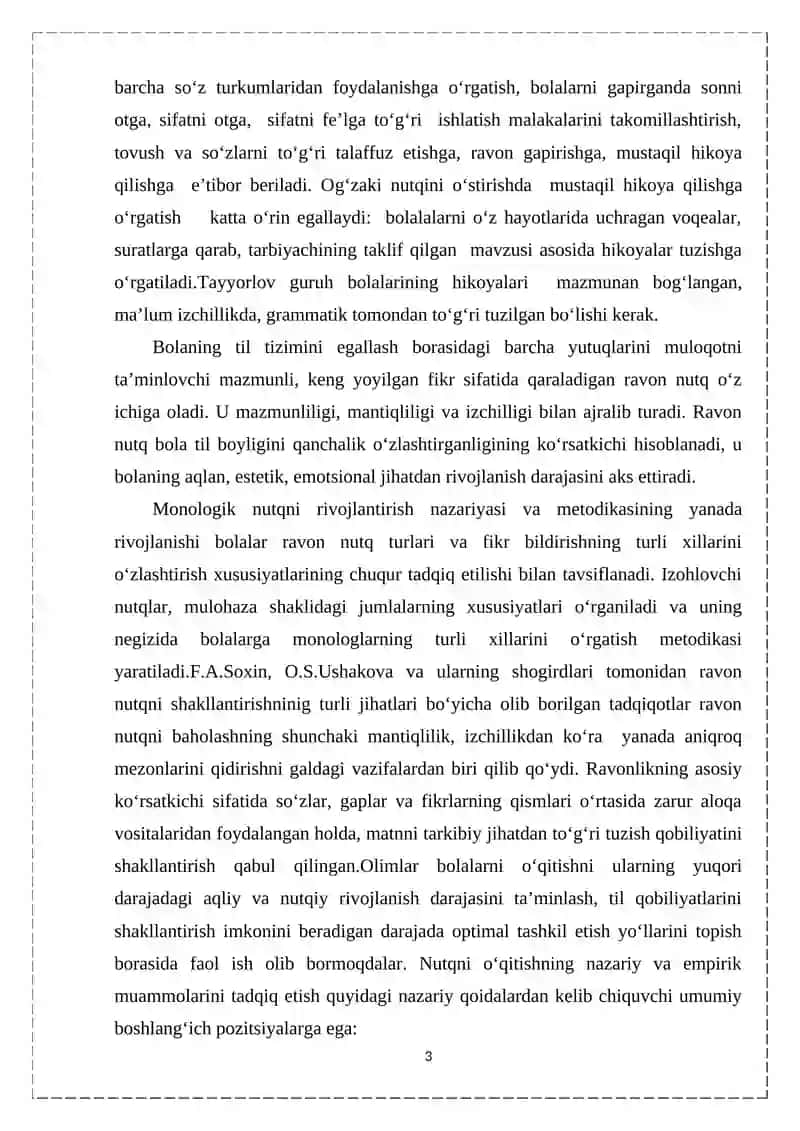 SAVOD O'RGATISH DAVRIDA YOZUV DARSLARIDA IMLO USTIDA ISHLASH 3