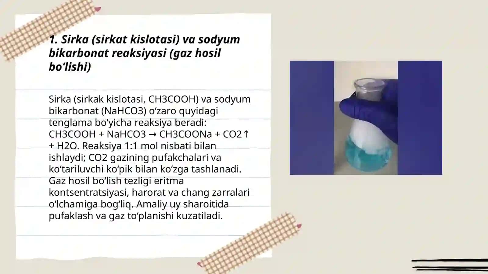 Uy sharoitidagi kimyoviy reaktsiyalar 3