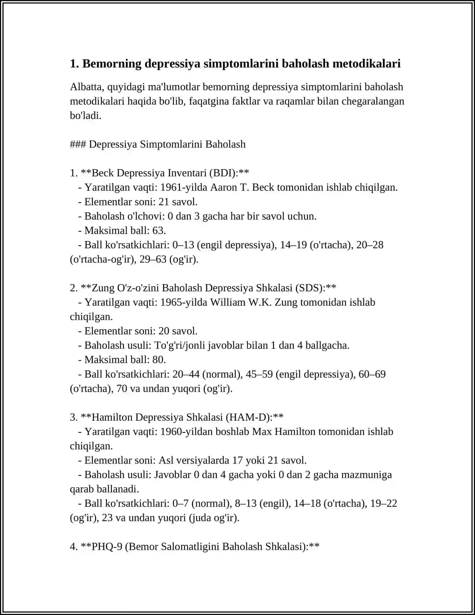 Bemorlarning ruhiy holati depressiya shok qórquv chóchish 3
