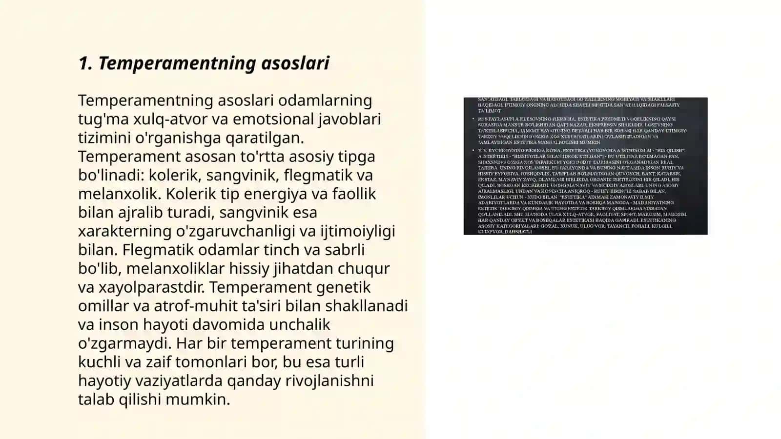Temperament va uning vazifalari 3