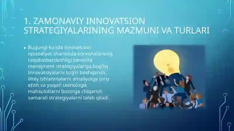 Innovatsion iqtisodiyotda menejment strategiyalari 3