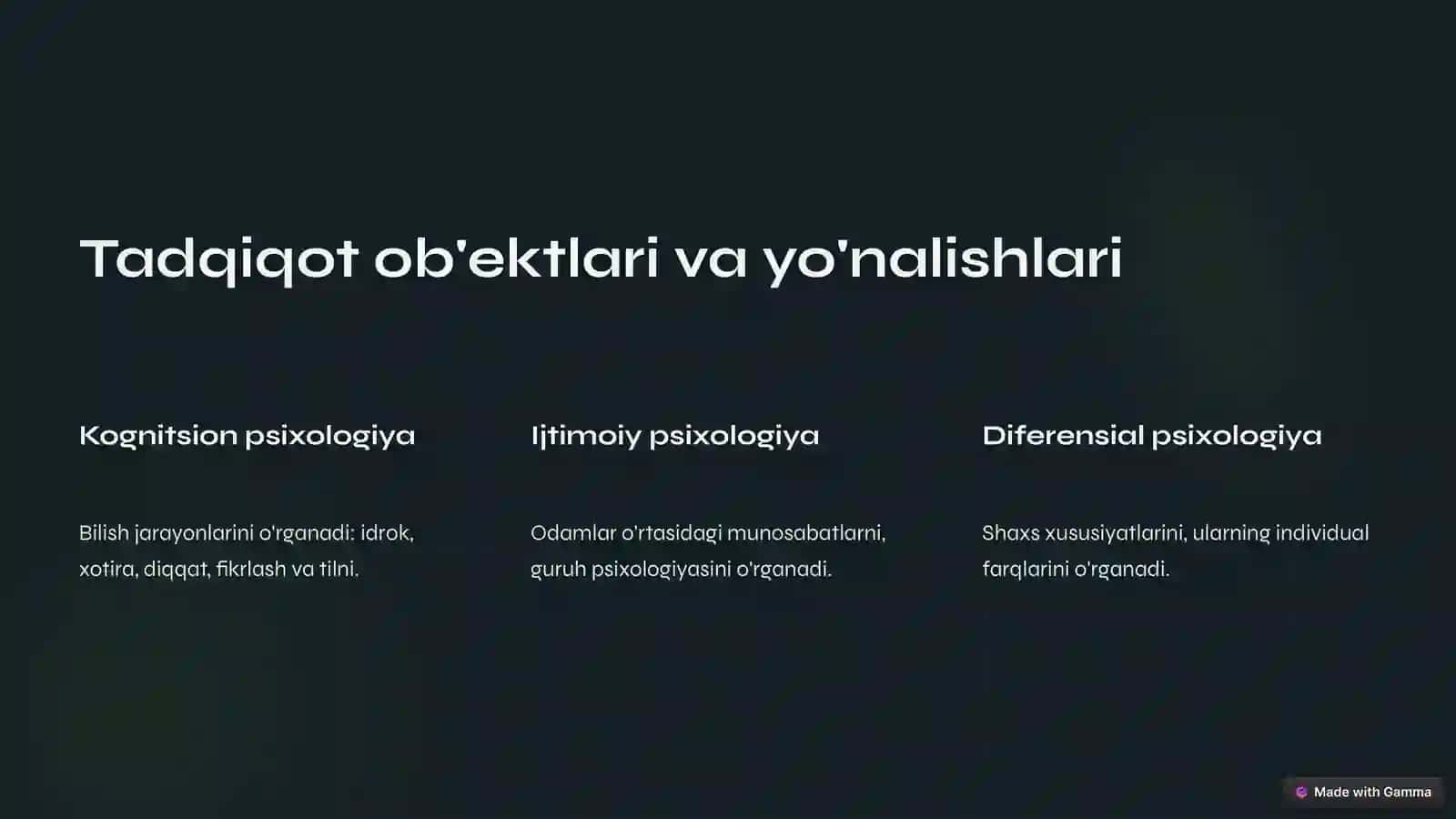 Hozirgi zamon psixologiyasining tadqiqot metodlari 3