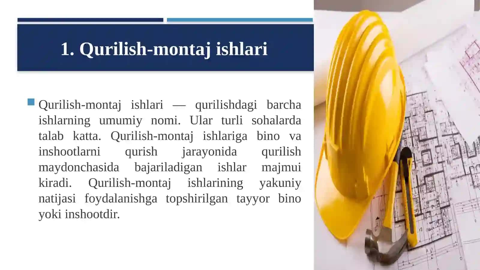 Qurilish-montaj ishlarida inson omili va sifatga ta'siri 3