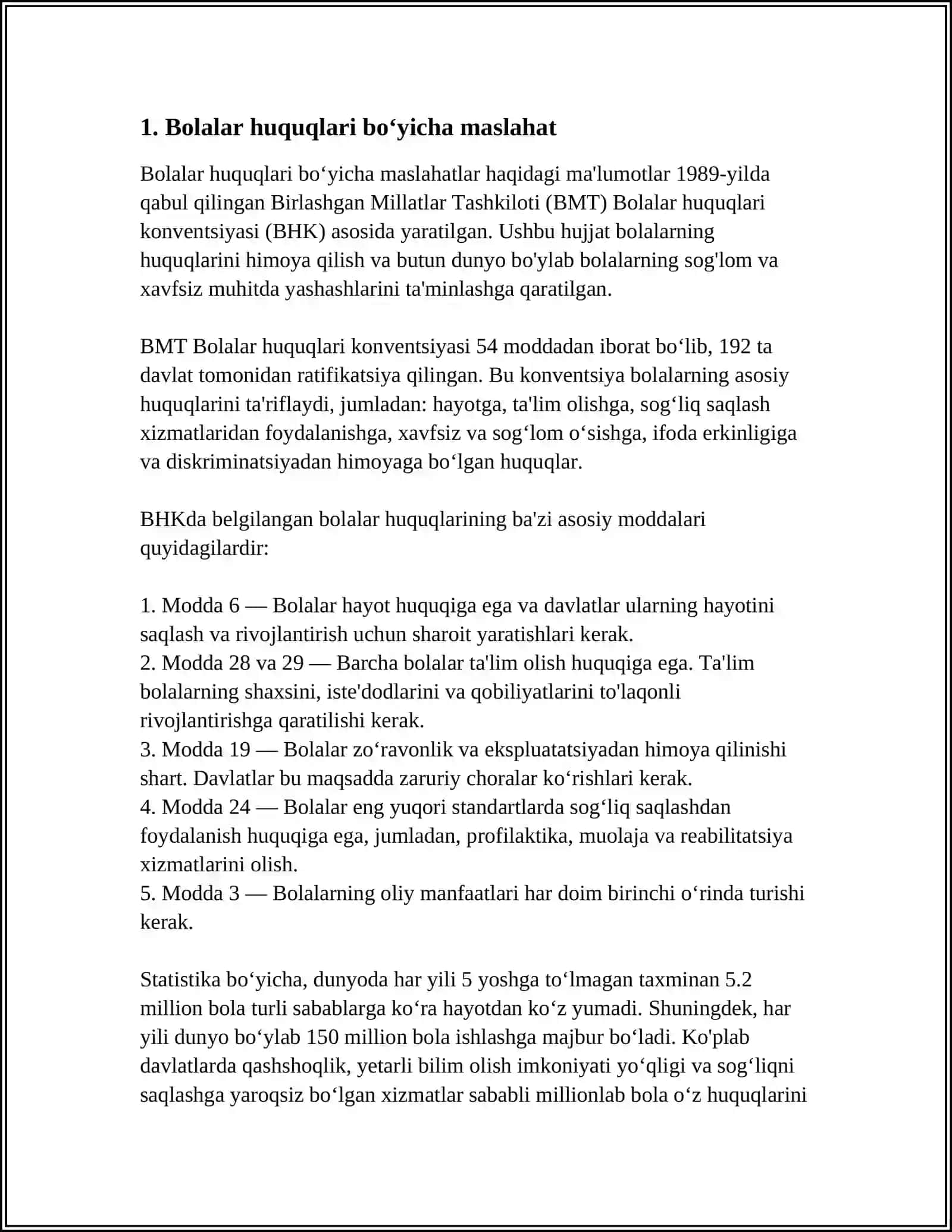 MAKTABLARDA TARBIYA FANINI OʻQITISH HUQUQLARI 3