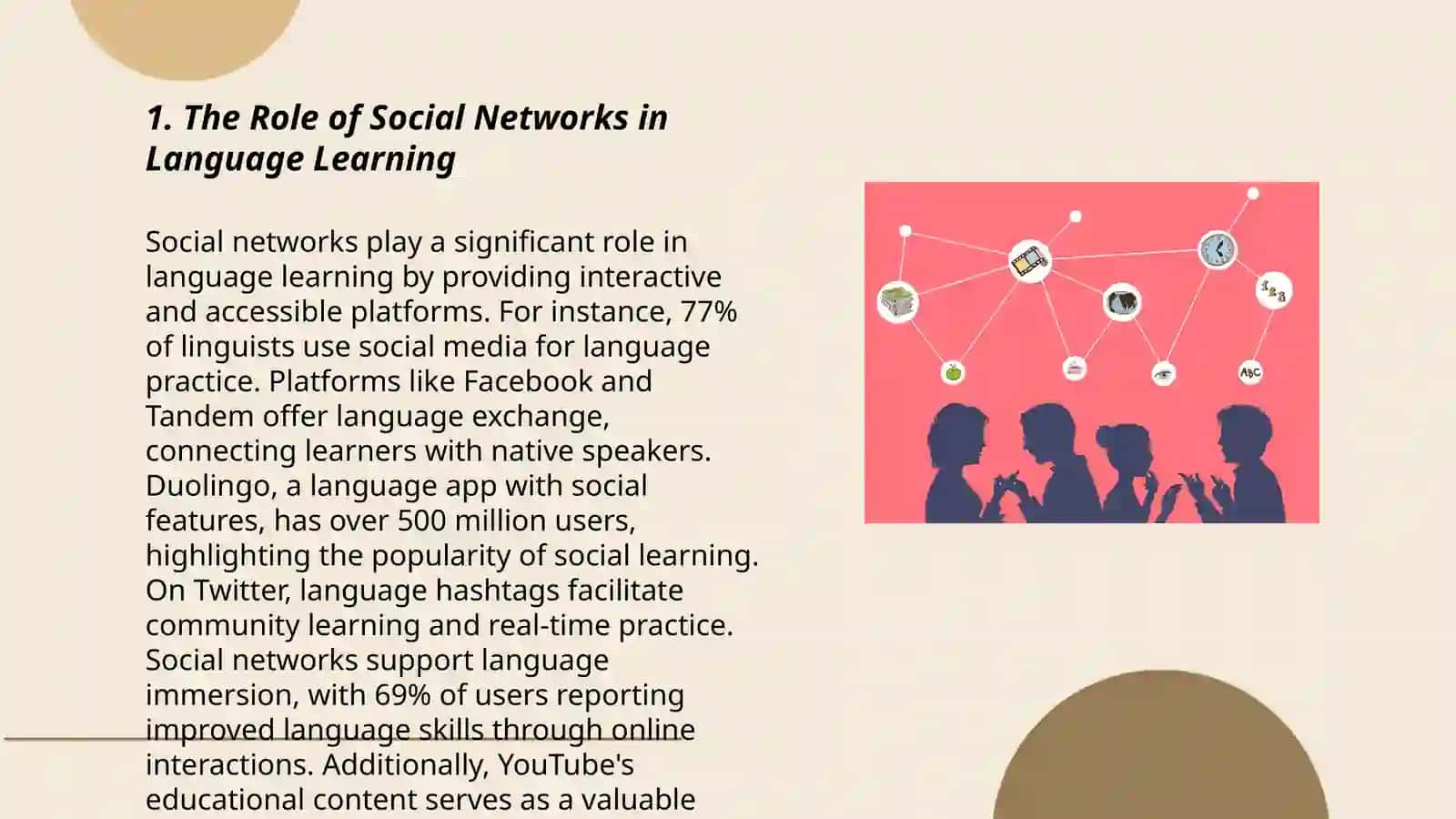 The Role of Social Networks in Language Learning 3