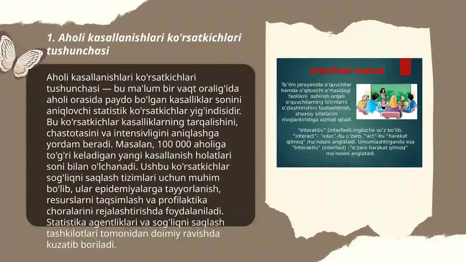 Aholi kasallanishlari ko'rsatkichlari va ularni hisoblash 3