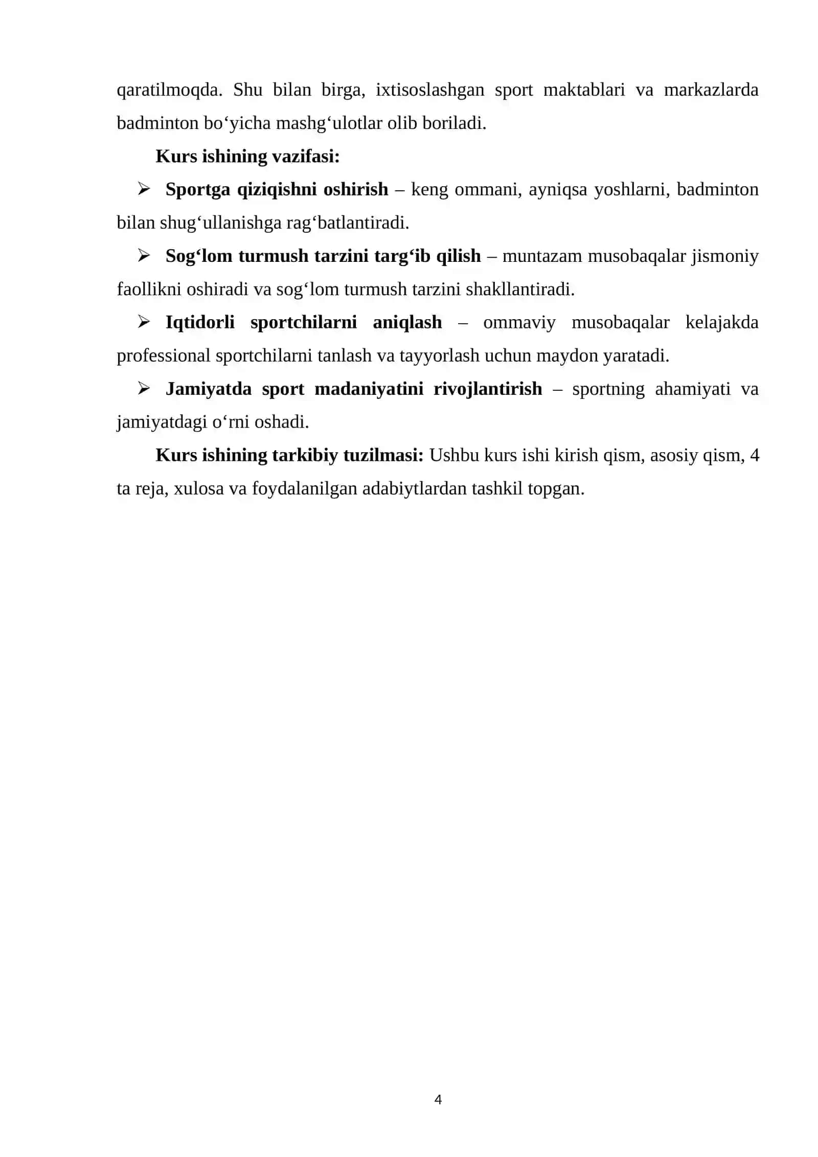 O‘zbekistonda badmintonning bugungi ahvoli ommaviy musobaqalardagi o‘rni va ahamiyati 3