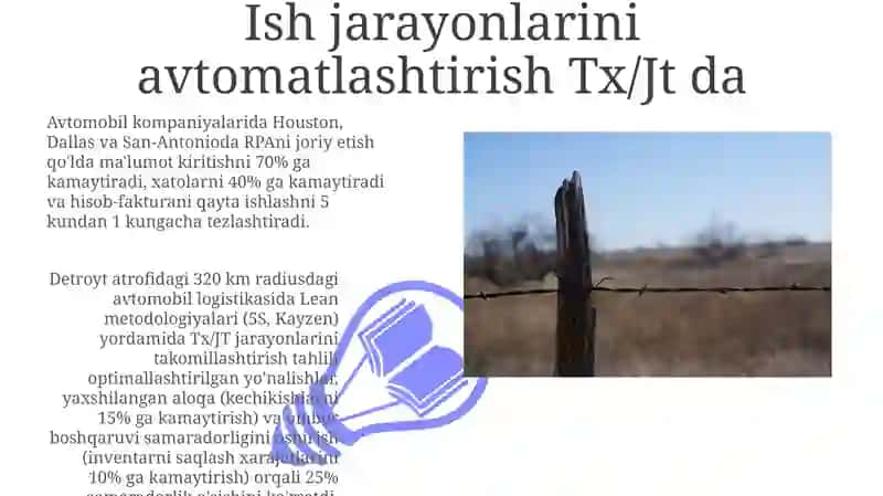 Avtotransport korxonalarida TX va JT jarayonlarini tashkil etish usullarini o‘rganish 3