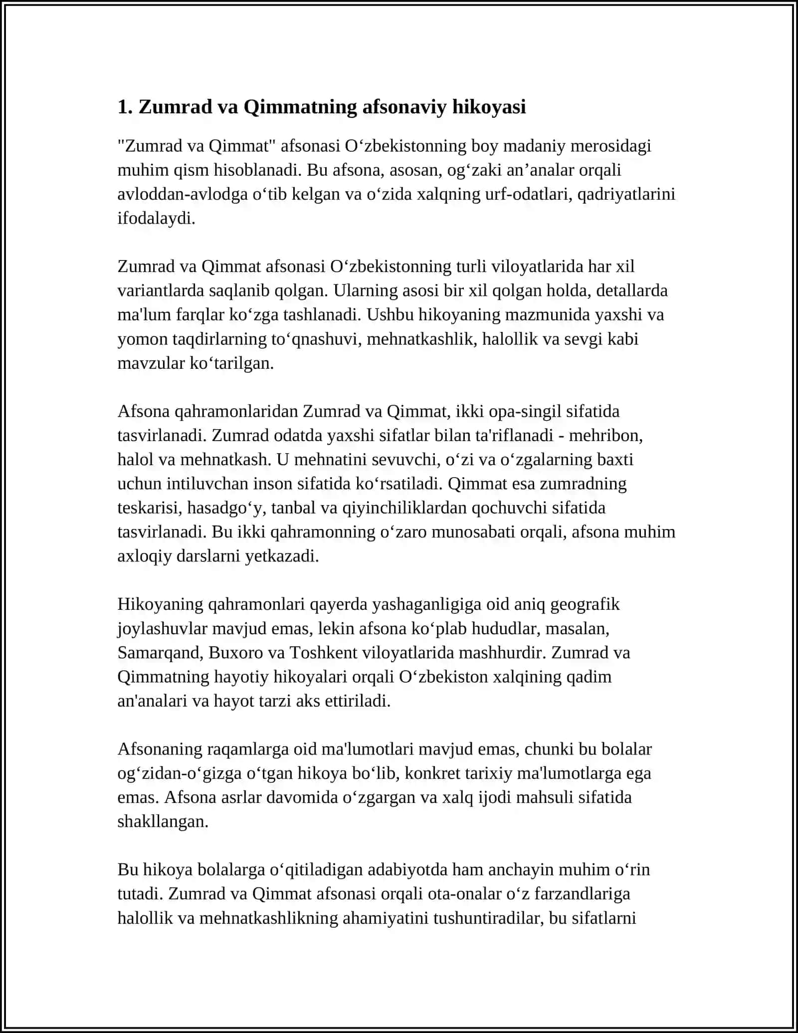 Zumrad va Qimmat 3